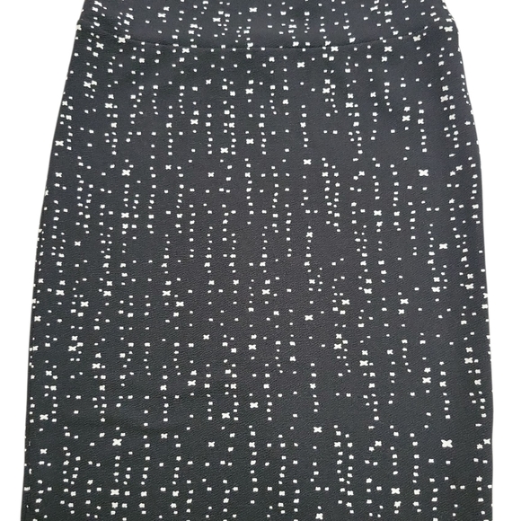 Lularoe Cassie Graphic Star Print Pencil Skirt Size L NWT Stretch Knee-length - Picture 2 of 8